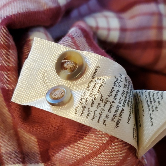 LAST ONE Really cute & fun plaid Goodthreads XS brushed flannel dress with belt - Picture 4 of 5